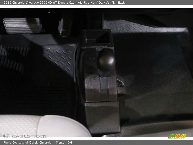 Red Hot / Dark Ash/Jet Black 2016 Chevrolet Silverado 2500HD WT Double Cab 4x4