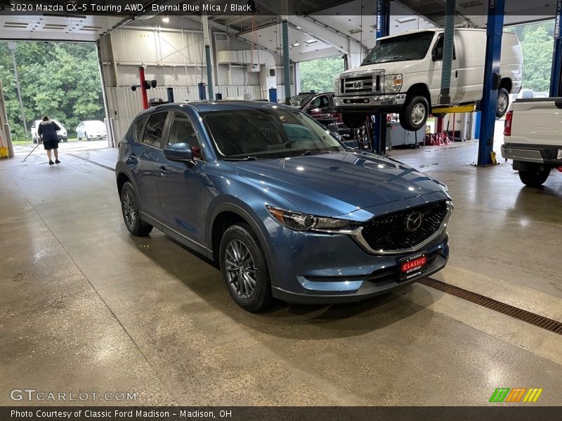 Eternal Blue Mica / Black 2020 Mazda CX-5 Touring AWD