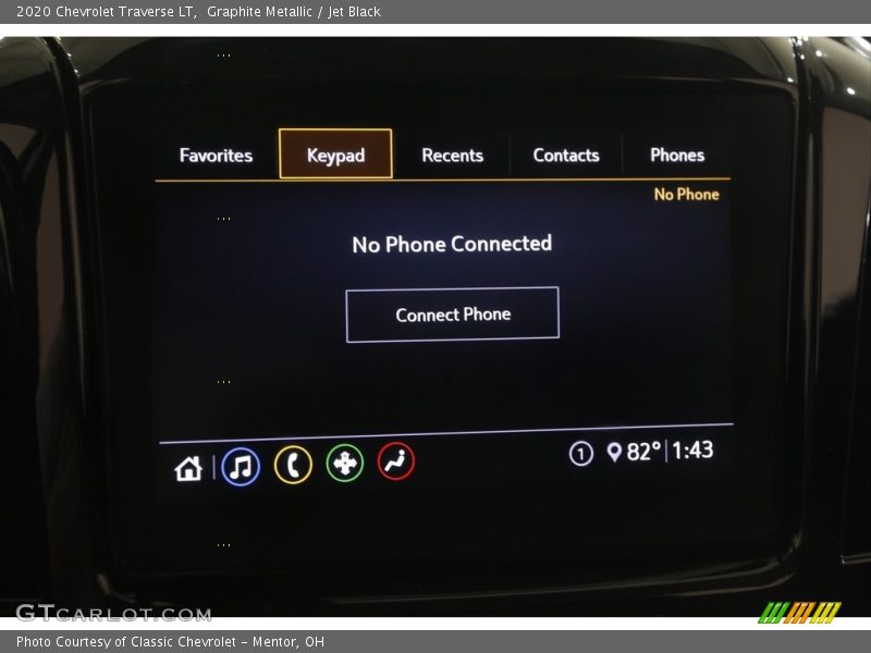 Graphite Metallic / Jet Black 2020 Chevrolet Traverse LT