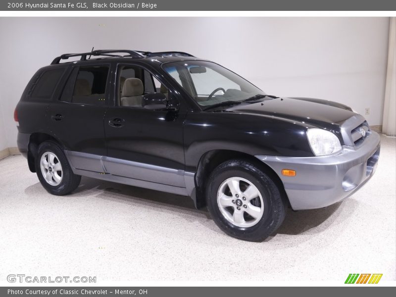 Black Obsidian / Beige 2006 Hyundai Santa Fe GLS