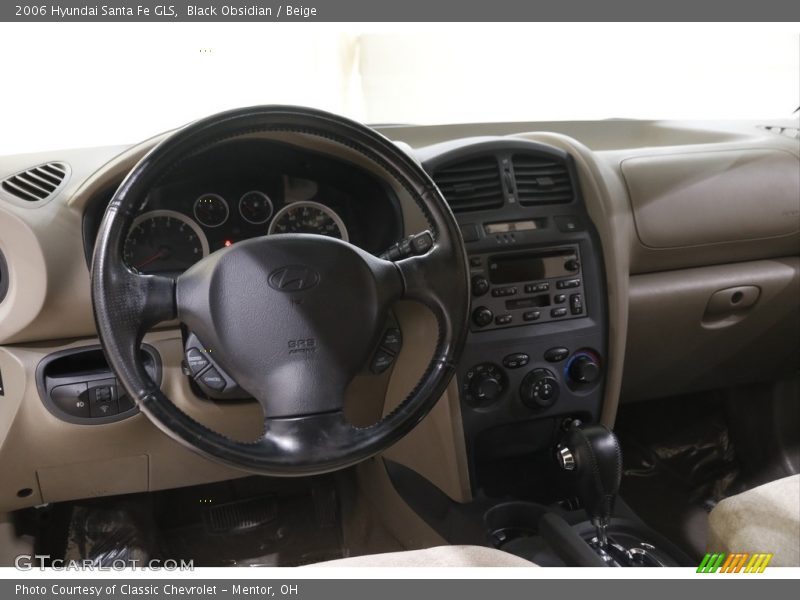 Black Obsidian / Beige 2006 Hyundai Santa Fe GLS
