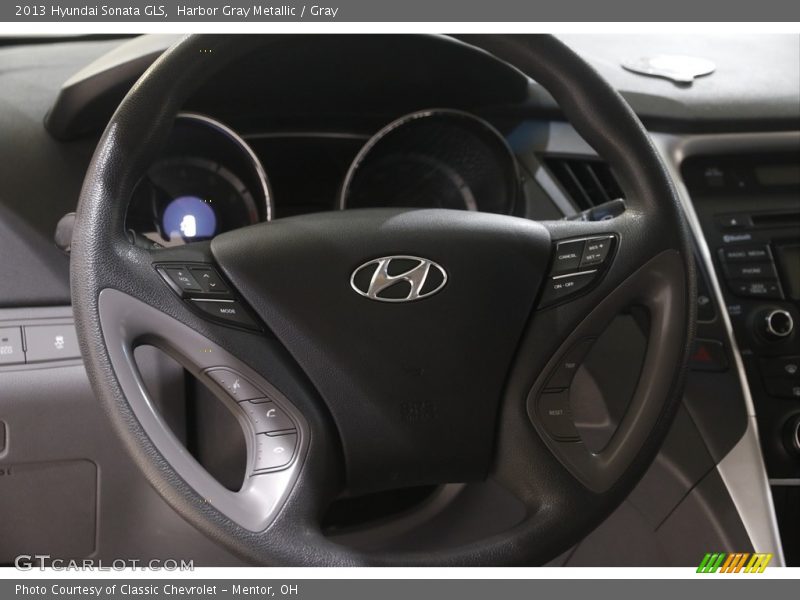 Harbor Gray Metallic / Gray 2013 Hyundai Sonata GLS