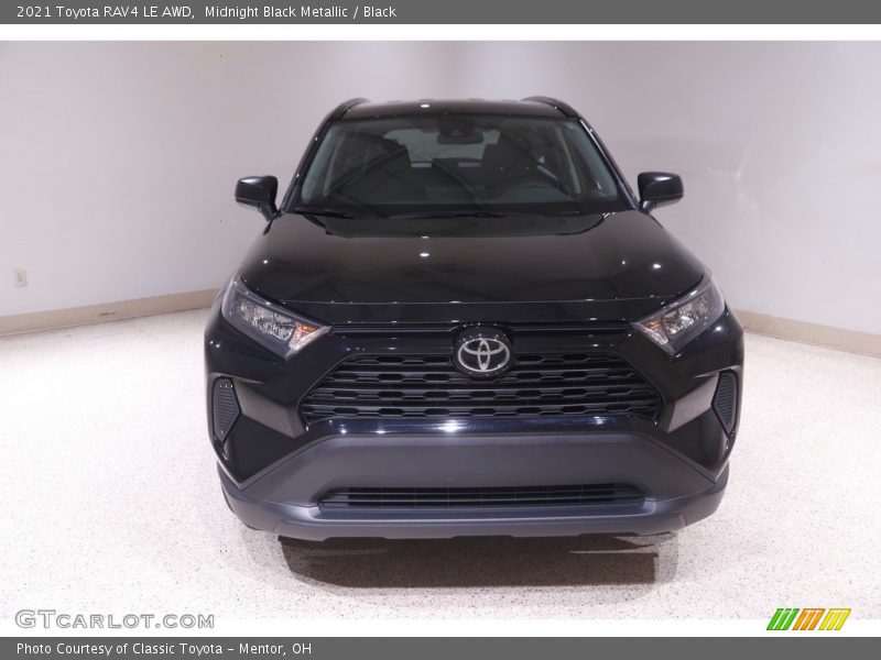 Midnight Black Metallic / Black 2021 Toyota RAV4 LE AWD