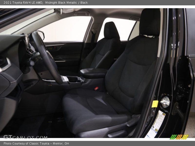 Midnight Black Metallic / Black 2021 Toyota RAV4 LE AWD