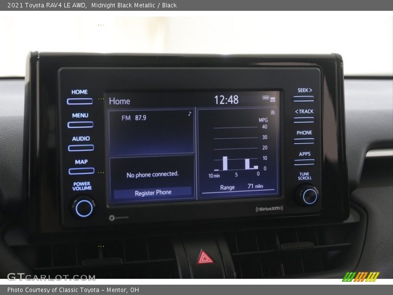 Midnight Black Metallic / Black 2021 Toyota RAV4 LE AWD