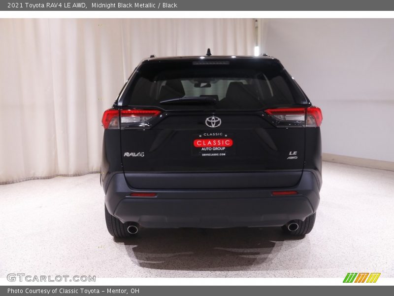 Midnight Black Metallic / Black 2021 Toyota RAV4 LE AWD