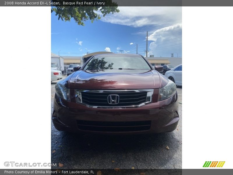 Basque Red Pearl / Ivory 2008 Honda Accord EX-L Sedan