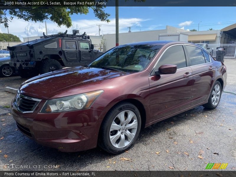 Basque Red Pearl / Ivory 2008 Honda Accord EX-L Sedan
