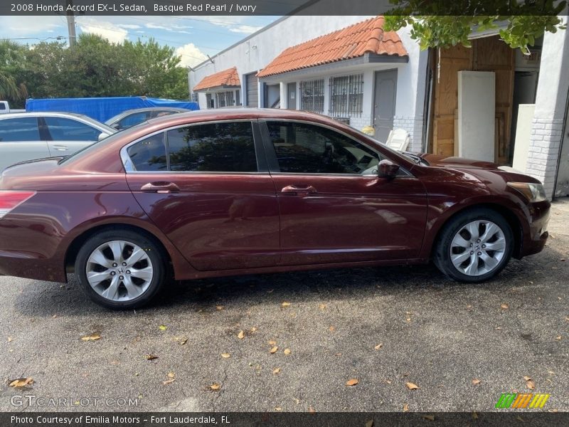 Basque Red Pearl / Ivory 2008 Honda Accord EX-L Sedan