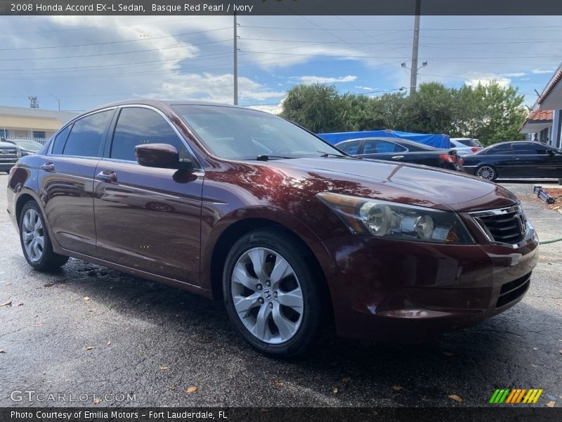 Basque Red Pearl / Ivory 2008 Honda Accord EX-L Sedan