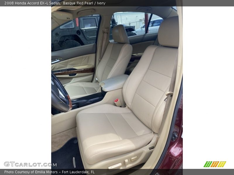 Basque Red Pearl / Ivory 2008 Honda Accord EX-L Sedan