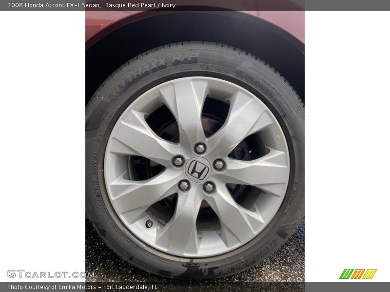 Basque Red Pearl / Ivory 2008 Honda Accord EX-L Sedan