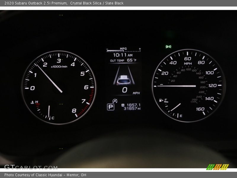 Crystal Black Silica / Slate Black 2020 Subaru Outback 2.5i Premium