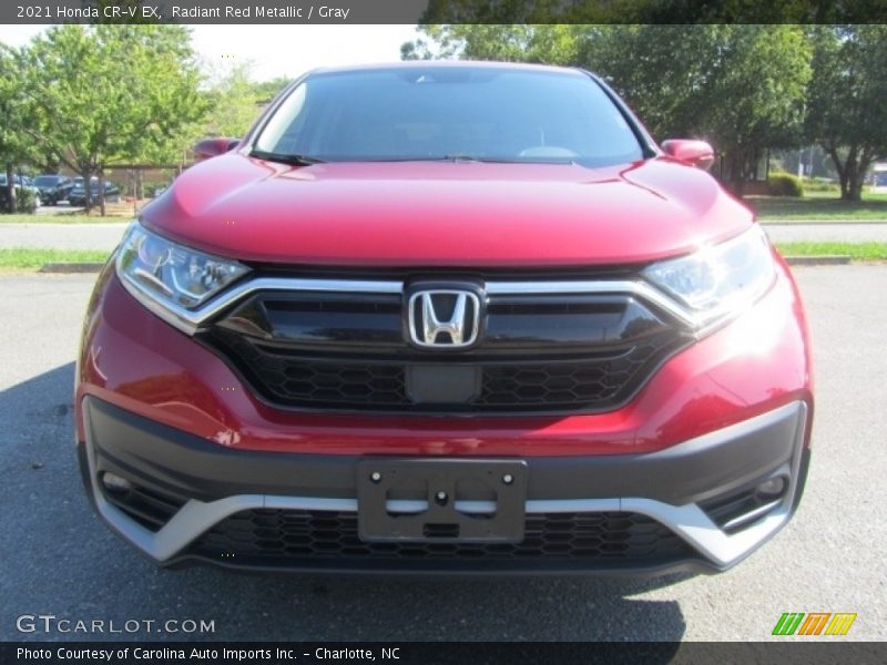 Radiant Red Metallic / Gray 2021 Honda CR-V EX