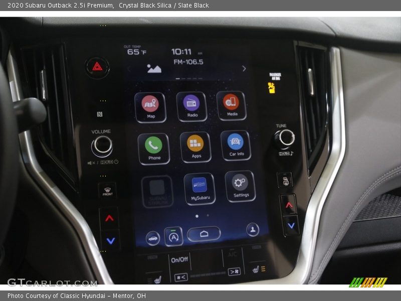 Crystal Black Silica / Slate Black 2020 Subaru Outback 2.5i Premium