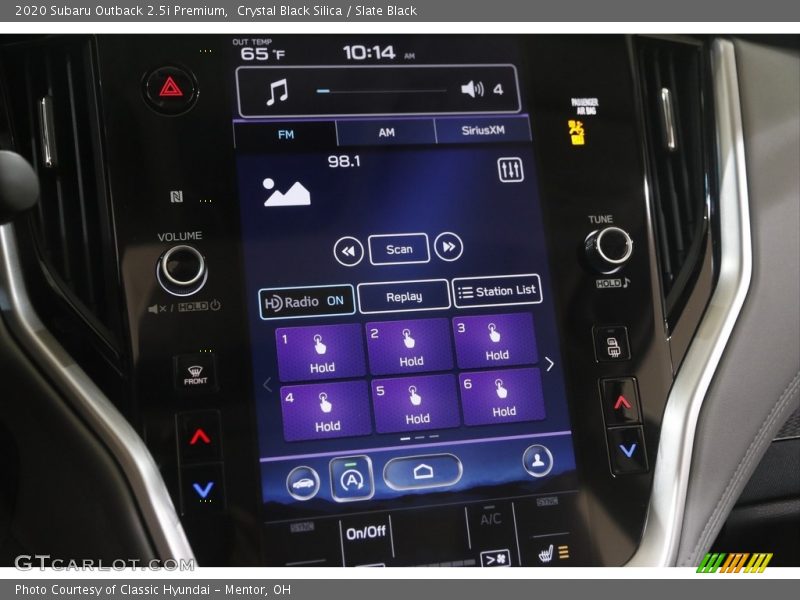 Crystal Black Silica / Slate Black 2020 Subaru Outback 2.5i Premium