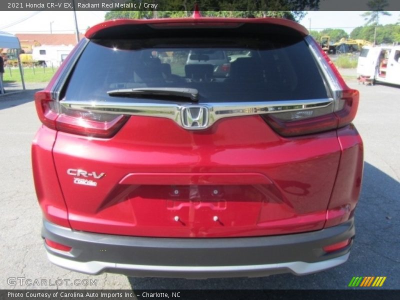 Radiant Red Metallic / Gray 2021 Honda CR-V EX