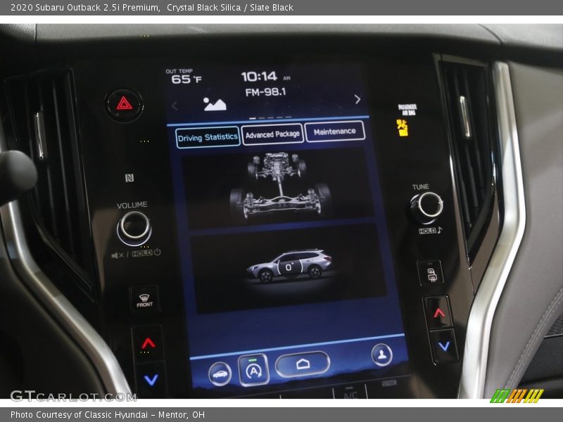 Crystal Black Silica / Slate Black 2020 Subaru Outback 2.5i Premium