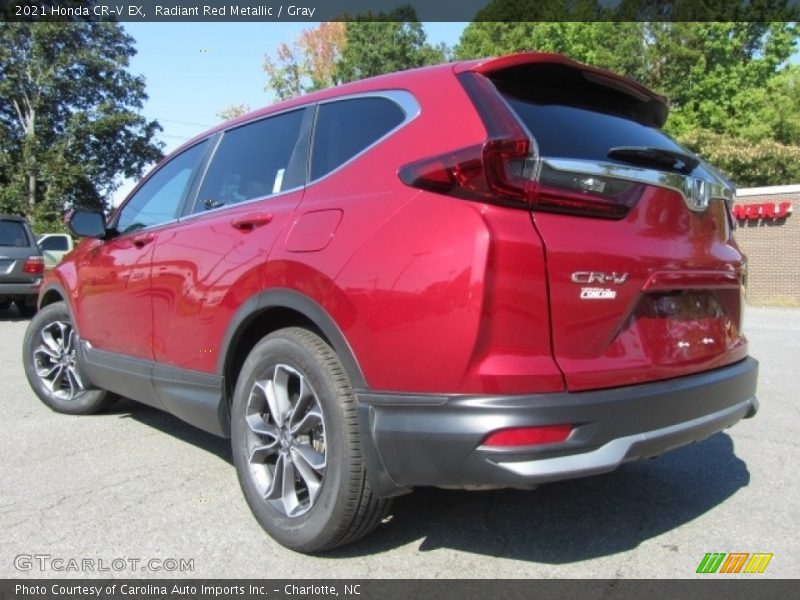 Radiant Red Metallic / Gray 2021 Honda CR-V EX