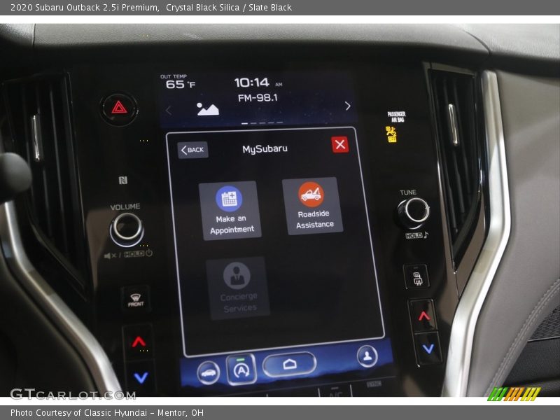 Crystal Black Silica / Slate Black 2020 Subaru Outback 2.5i Premium