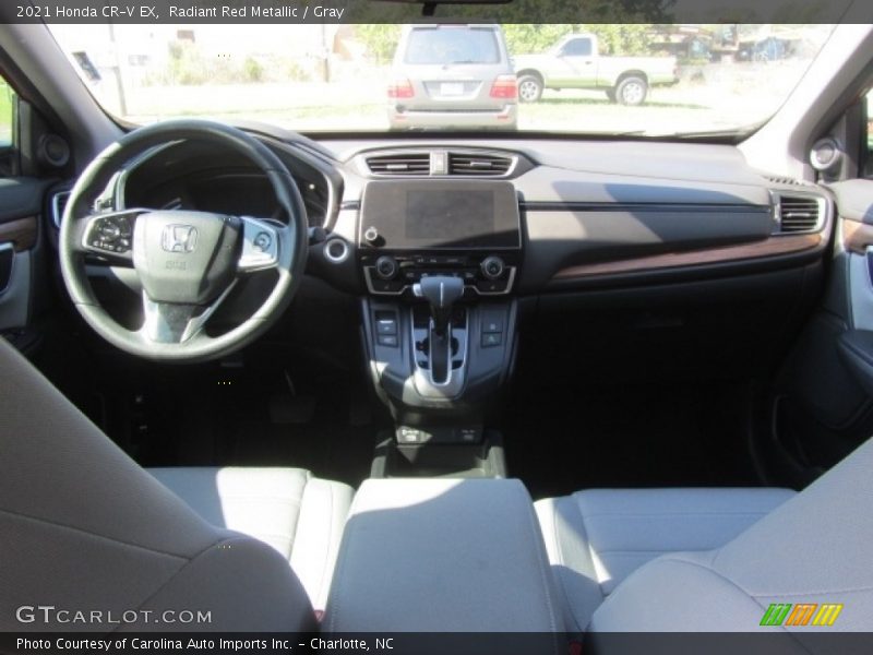 Radiant Red Metallic / Gray 2021 Honda CR-V EX