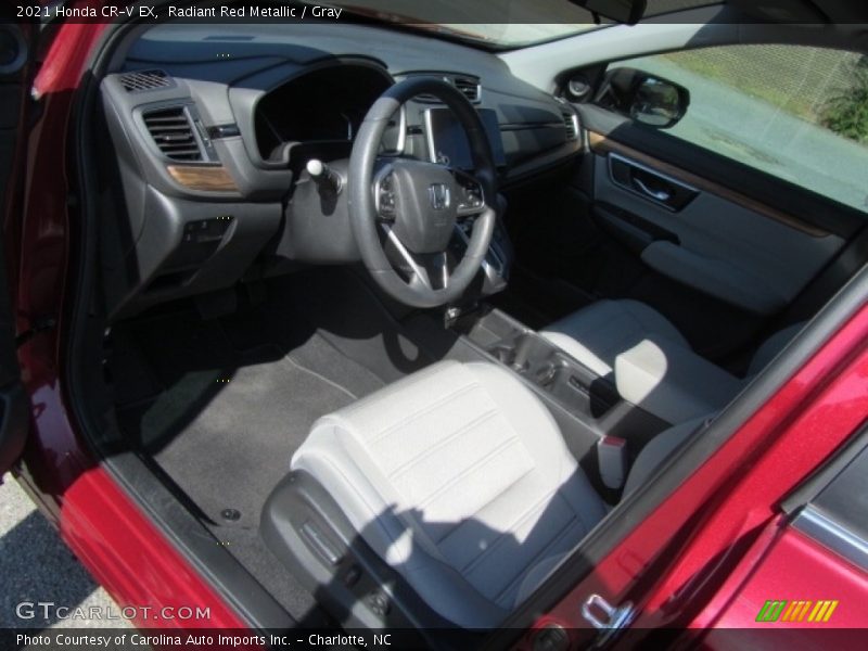 Radiant Red Metallic / Gray 2021 Honda CR-V EX