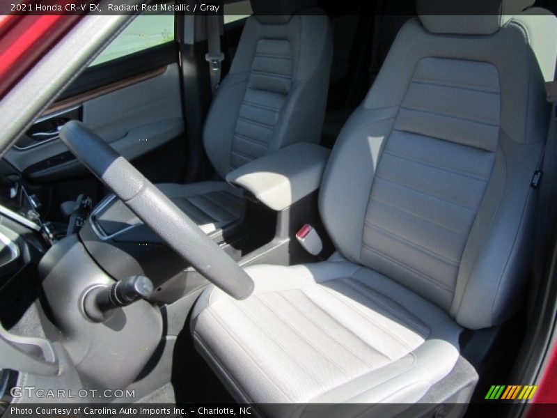 Radiant Red Metallic / Gray 2021 Honda CR-V EX