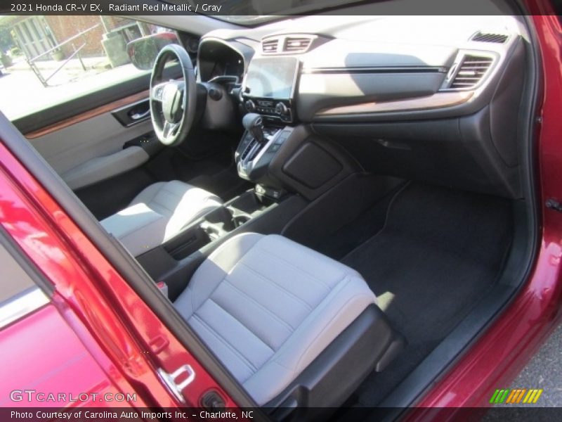 Radiant Red Metallic / Gray 2021 Honda CR-V EX