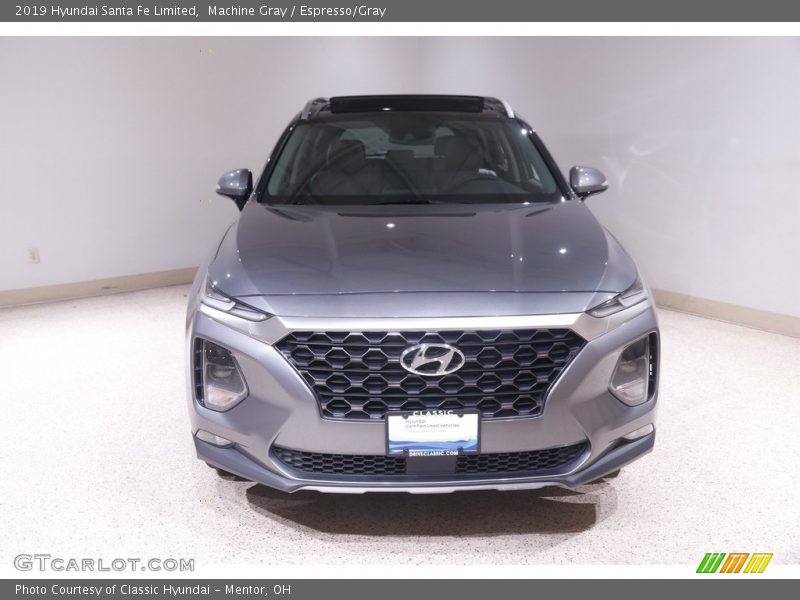 Machine Gray / Espresso/Gray 2019 Hyundai Santa Fe Limited