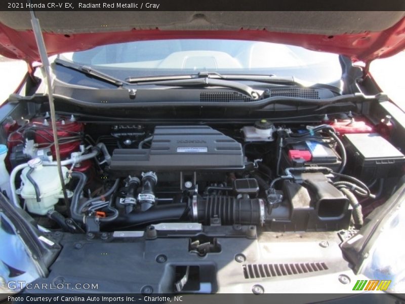 Radiant Red Metallic / Gray 2021 Honda CR-V EX