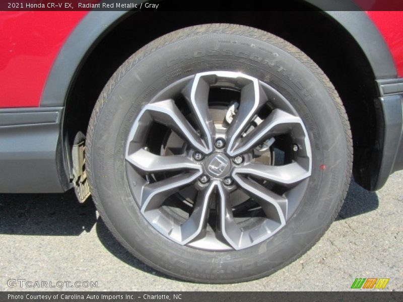 Radiant Red Metallic / Gray 2021 Honda CR-V EX