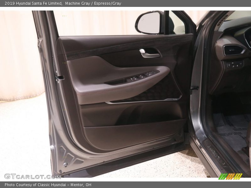 Machine Gray / Espresso/Gray 2019 Hyundai Santa Fe Limited