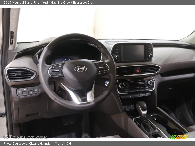 Machine Gray / Espresso/Gray 2019 Hyundai Santa Fe Limited
