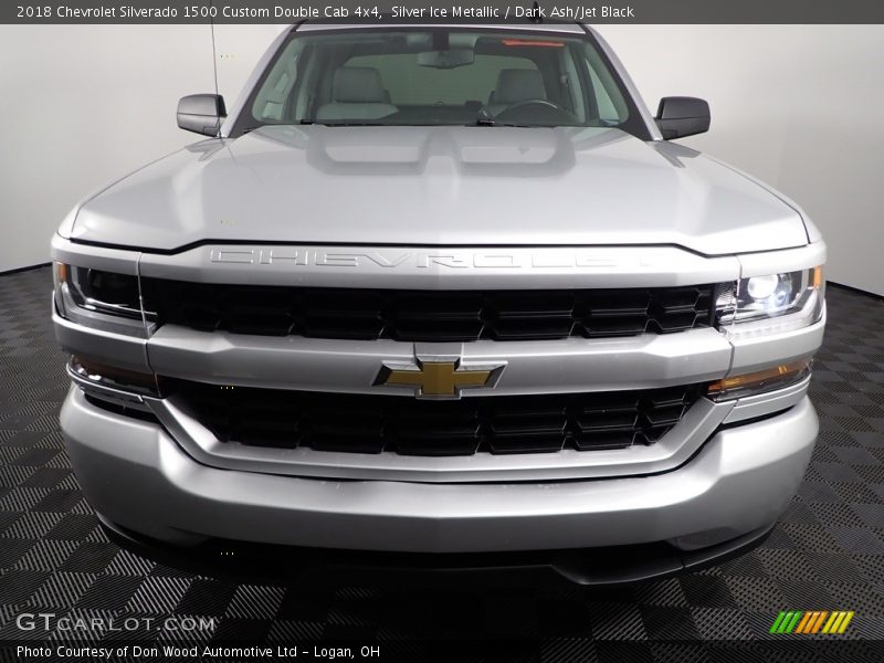  2018 Silverado 1500 Custom Double Cab 4x4 Silver Ice Metallic