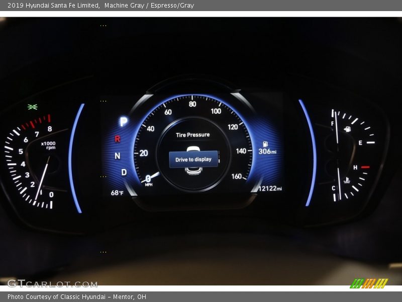 Machine Gray / Espresso/Gray 2019 Hyundai Santa Fe Limited