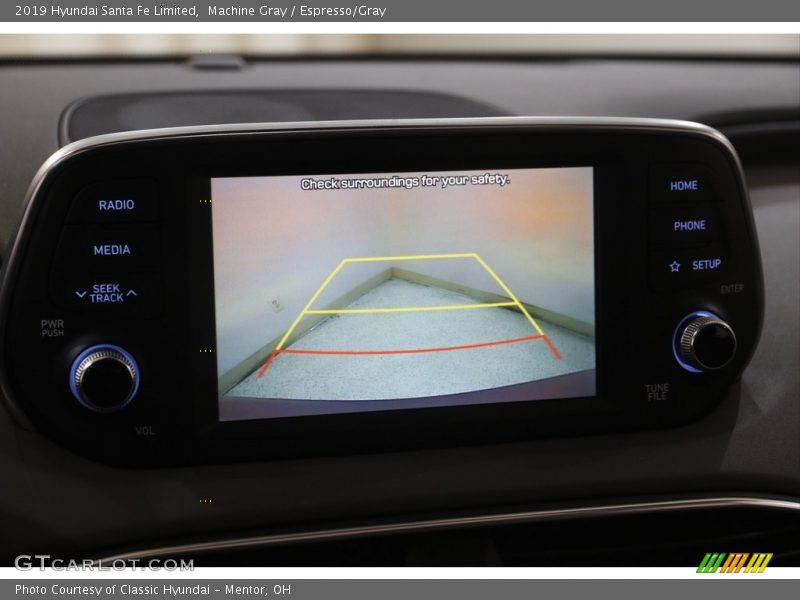 Machine Gray / Espresso/Gray 2019 Hyundai Santa Fe Limited