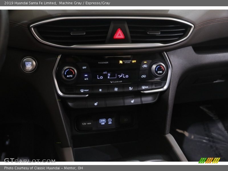 Machine Gray / Espresso/Gray 2019 Hyundai Santa Fe Limited