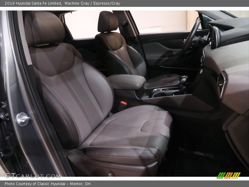 Machine Gray / Espresso/Gray 2019 Hyundai Santa Fe Limited