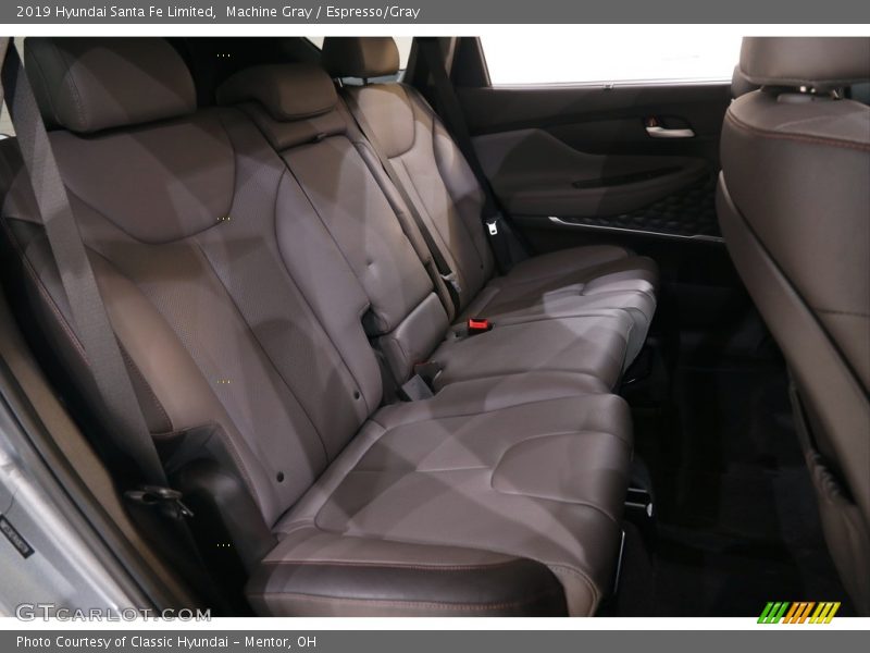 Machine Gray / Espresso/Gray 2019 Hyundai Santa Fe Limited