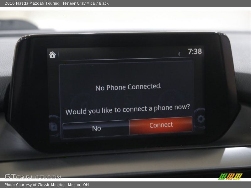 Meteor Gray Mica / Black 2016 Mazda Mazda6 Touring