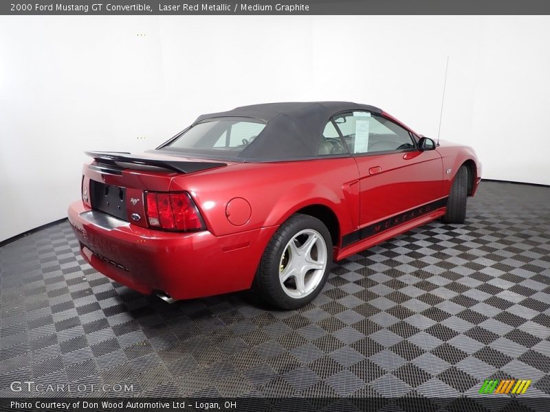 Laser Red Metallic / Medium Graphite 2000 Ford Mustang GT Convertible