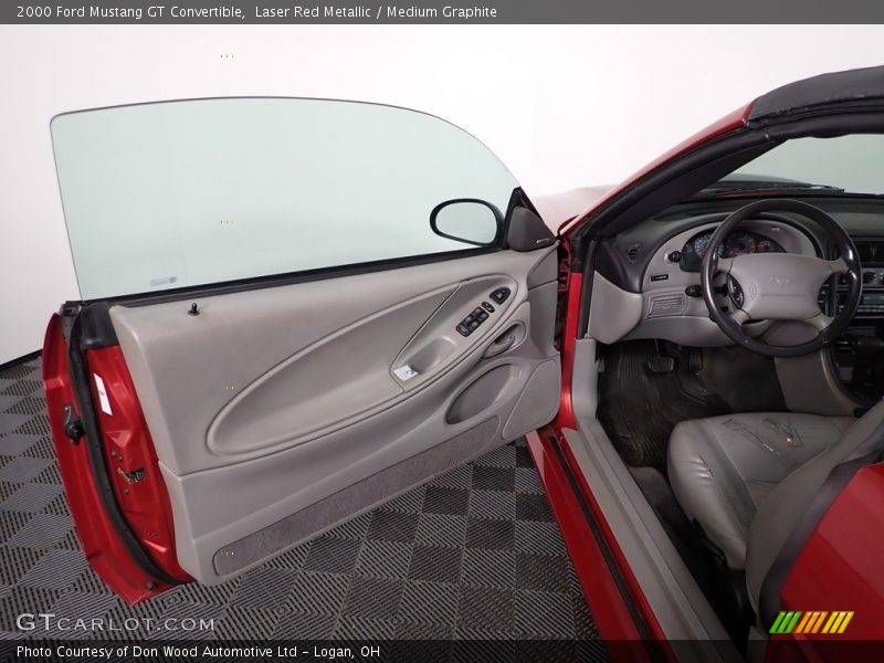 Laser Red Metallic / Medium Graphite 2000 Ford Mustang GT Convertible