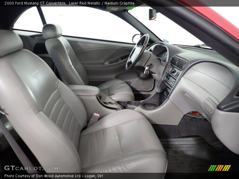 Laser Red Metallic / Medium Graphite 2000 Ford Mustang GT Convertible
