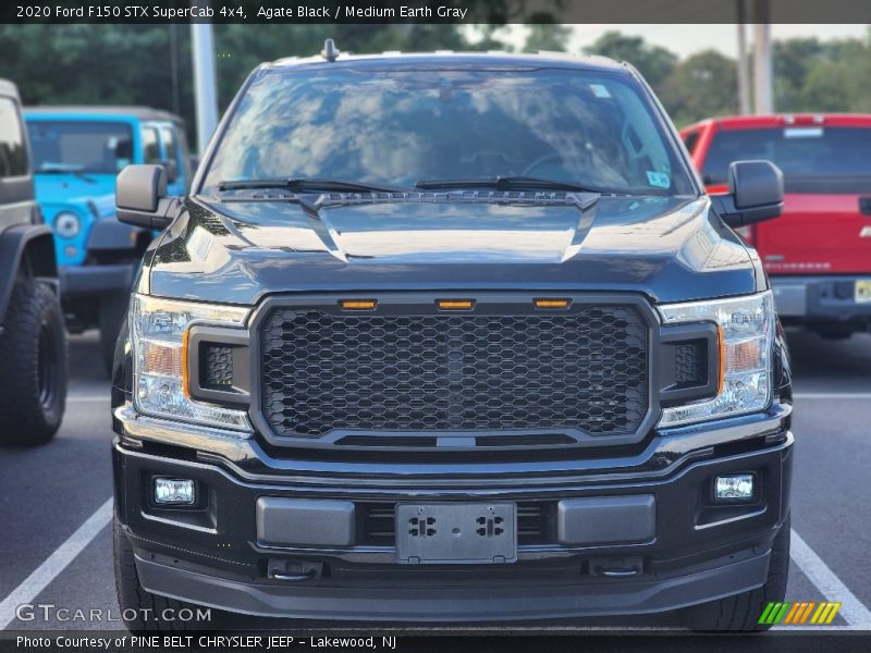 Agate Black / Medium Earth Gray 2020 Ford F150 STX SuperCab 4x4