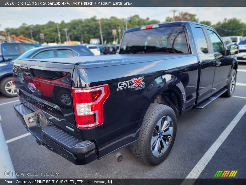 Agate Black / Medium Earth Gray 2020 Ford F150 STX SuperCab 4x4