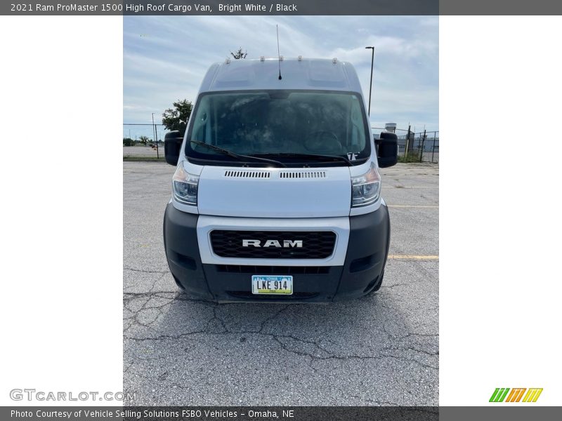 Bright White / Black 2021 Ram ProMaster 1500 High Roof Cargo Van