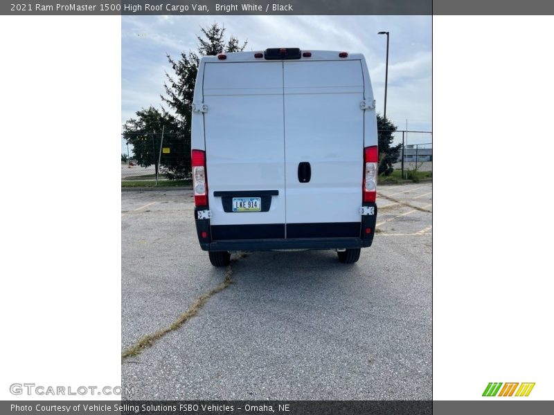 Bright White / Black 2021 Ram ProMaster 1500 High Roof Cargo Van