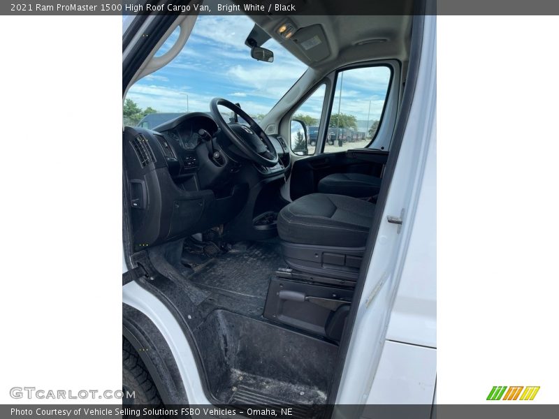 Bright White / Black 2021 Ram ProMaster 1500 High Roof Cargo Van