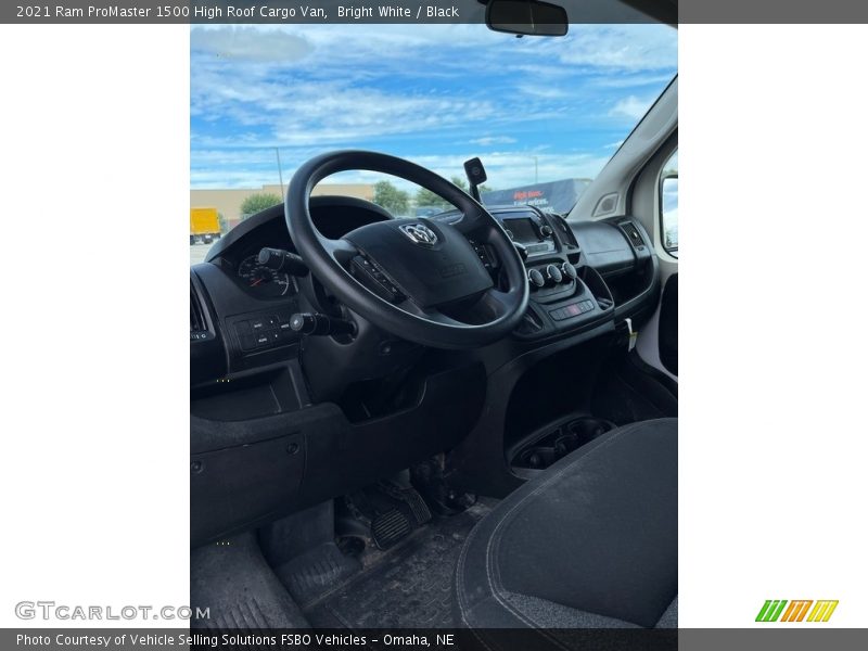 Bright White / Black 2021 Ram ProMaster 1500 High Roof Cargo Van