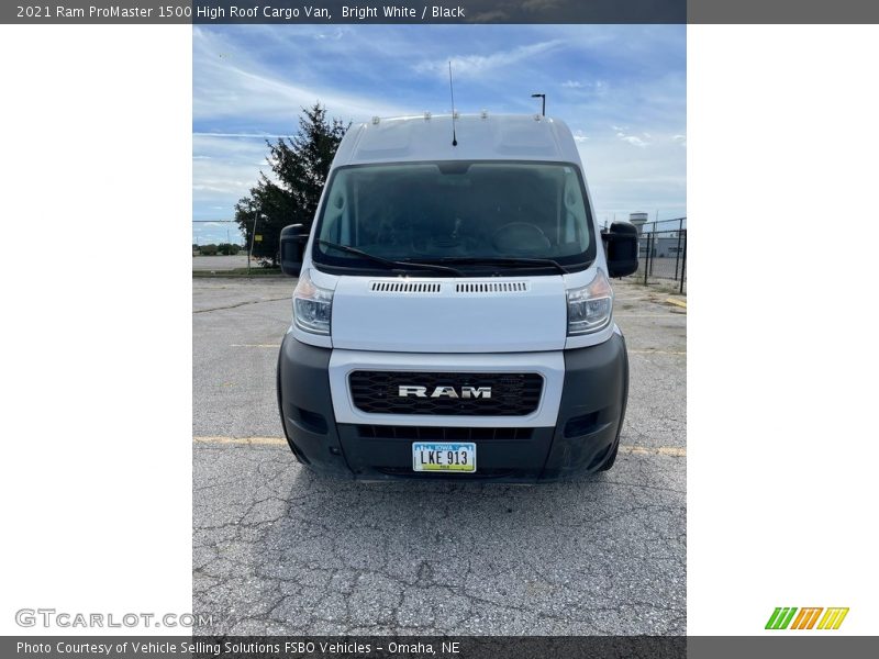 Bright White / Black 2021 Ram ProMaster 1500 High Roof Cargo Van